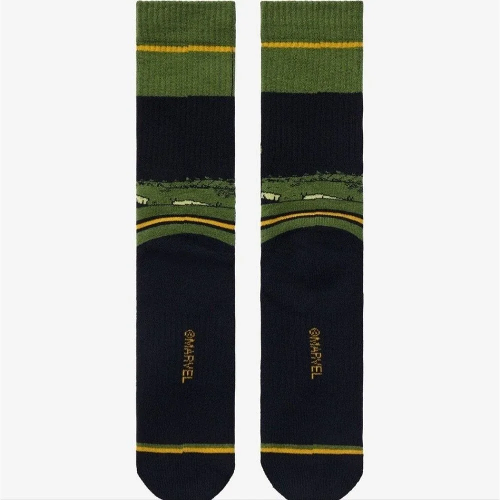 Marvel Disney Loki Alligator Gator Chibi Crew Socks Unisex Size 5-12 New OOS